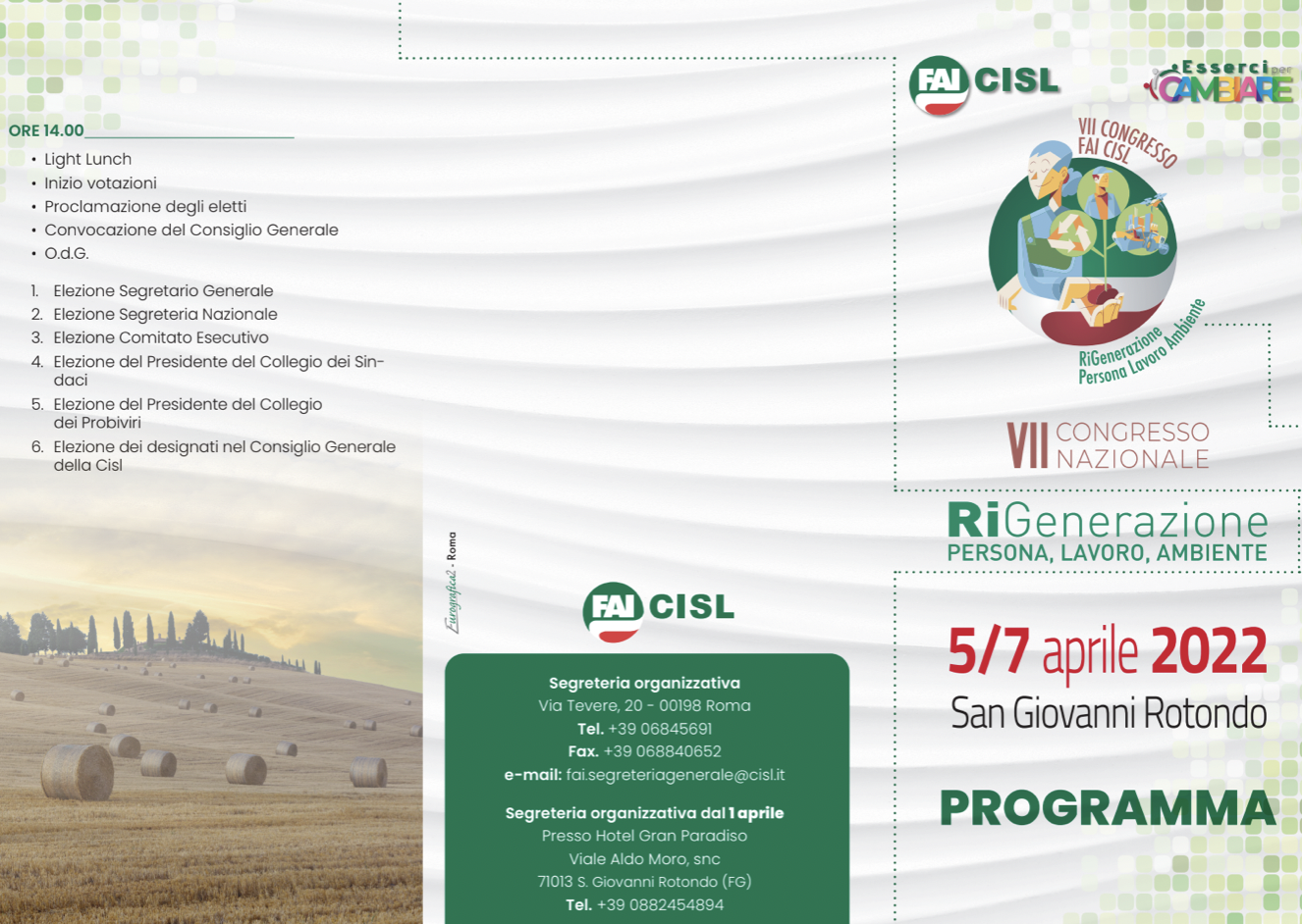 Congresso nazionale FAI CISL